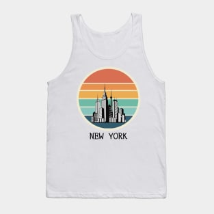 New York sunset design Tank Top